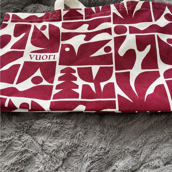 Vuori Handbags - Vuori Red and White Tote Bag strawberry gift new